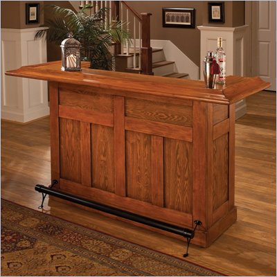 Hillsdale Classic Oak Large Home Bar Unit