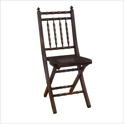 Hillsdale Clermont Folding Chair In Black Gold