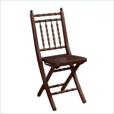 Hillsdale Clermont Folding Chair In Mahogany