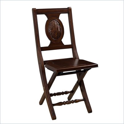Hillsdale Cumberland Folding Chair in Mahogany Finish