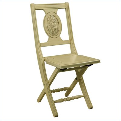 Hillsdale Cumberland Folding Chair in Antique Buttermilk Finish
