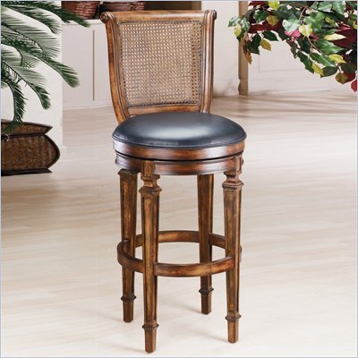 Hillsdale Dalton 31 Inch Cane Back Swivel Bar Stool