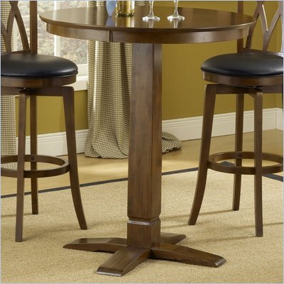 Hillsdale Dynamic Designs Pub Table in Brown Cherry