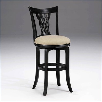 Hillsdale Embassy 24" Swivel Counter Stool in Rubbed Black