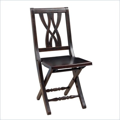 Hillsdale Embassy Folding Chair in Golden Black Finish