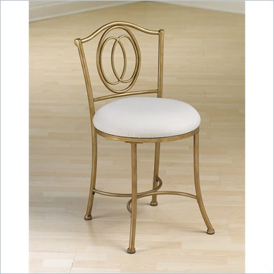 Hillsdale Emerson Vanity Stool in Golden Bronze
