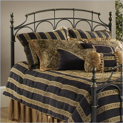 Hillsdale Ennis Metal Headboard in Black Gold