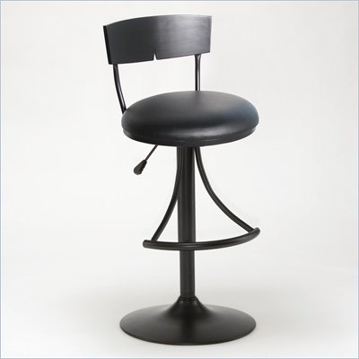 Hillsdale Halley Black Adjustable Barstool