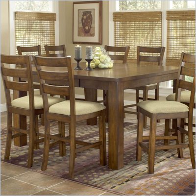 Hillsdale Hemstead Counter Height Gathering Table in Rich Oak Finish
