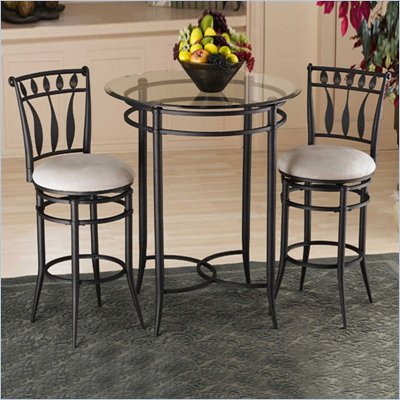 Hillsdale Mix-n-Match 3pc Pub Table Set with Hudson Stools
