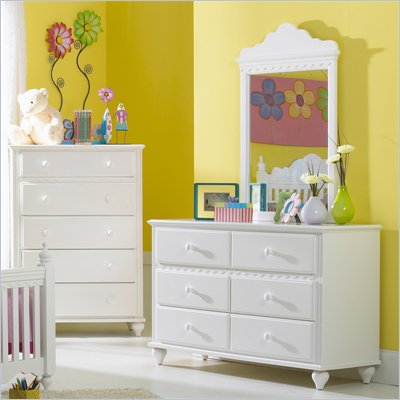 Hillsdale Lauren Double Dresser and Mirror Set