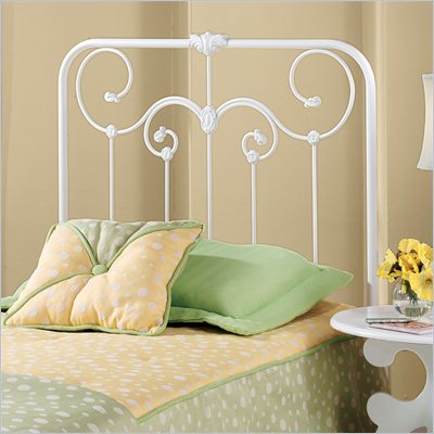 Hillsdale Lindsey Metal Headboard in White