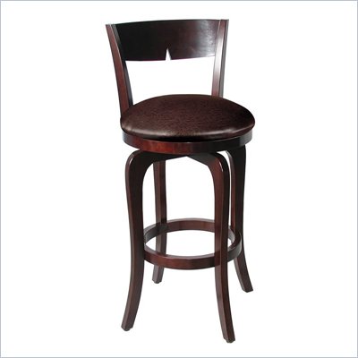 Hillsdale Luna Merlot Swivel Wood Counter Stool