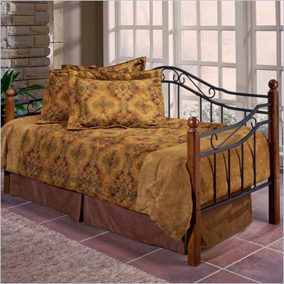 Hillsdale Madison Wood and Metal Daybed in Cherry Finish