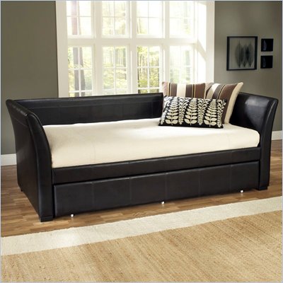 Hillsdale Malibu Brown Leather Daybed with Trundle