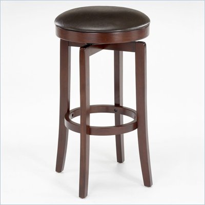 Hillsdale Malone 31" Backless Swivel Bar Stool in Cherry