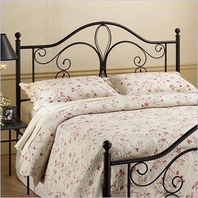 Hillsdale Milwaukee Metal Headboard in Dark Brown Antique Finish