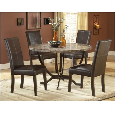 Hillsdale Monaco Round Casual Dining Table in Matte Espresso Finish