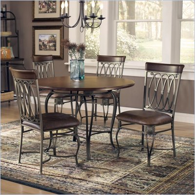 Dining Table  on Hillsdale Montello 5 Piece Round Dining Table Set   41541dtbc45