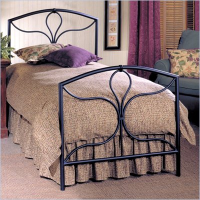 Hillsdale Morgan Black Metal Panel Bed