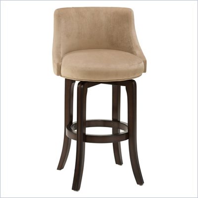 Hillsdale Napa Valley 30" Swivel Bar Stool in Khaki Fabric