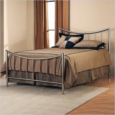 Hillsdale Neopolitan Metal Bed in Nickel Finish