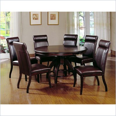 Hillsdale Nottingham 7 Piece Dining Set in Dark Walnut