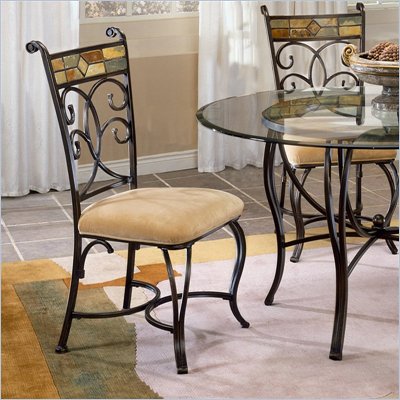 Hillsdale Pompei Fabric Side Chair (Set of 2)