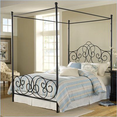 Black Canopy Bedroom Sets on Hillsdale Provence Metal Canopy Bed In ...