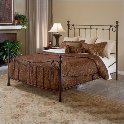 Hillsdale Riverside Metal Poster Bed in Antique Bronze Finish