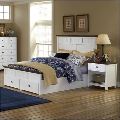 White  Queen on Hillsdale Sea Coast White Storage Bed 4 Piece Bedroom Set   1466bxsr4