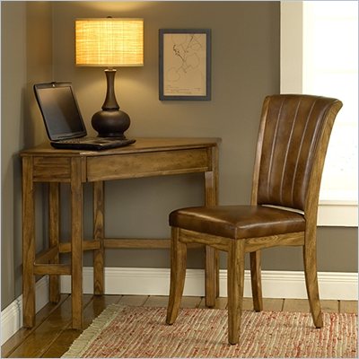 Hillsdale Solano Corner Desk And Chair in Medium Oak