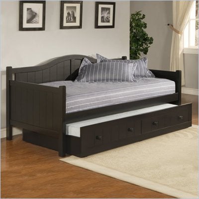 Hillsdale Staci Wood Daybed in Black Finish With Trundle