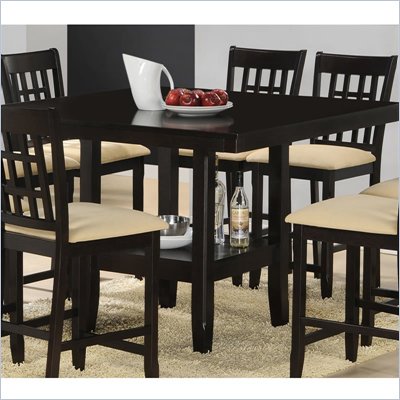 Hillsdale Tabacon Cappuccino Counter Height Gathering Table in Cappuccino Finish
