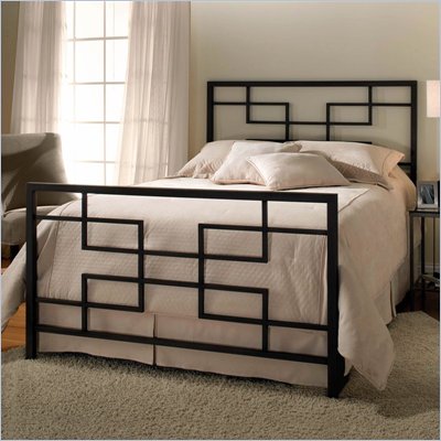 Hillsdale Terrace Metal Panel Bed in Black Finish