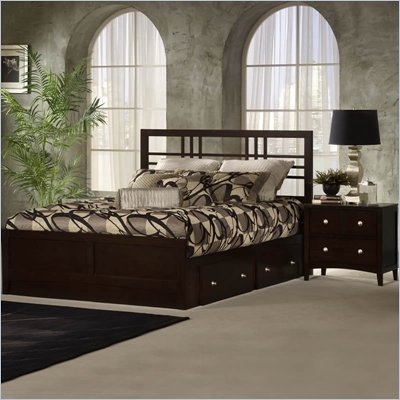 Hillsdale Tiburon Kona Storage Espresso 2 Piece Bedroom Set