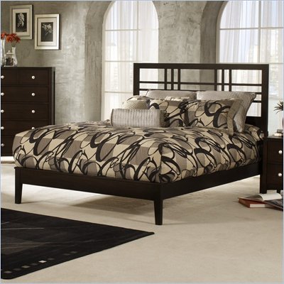 Hillsdale Tiburon Kona Wood Platform Bed 4 Piece Bedroom Set in Espresso