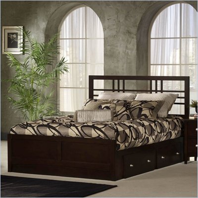 Hillsdale Tiburon Kona Espresso Storage Bed