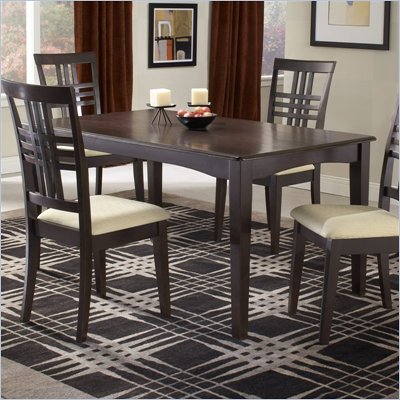 Hillsdale Tiburon Casual Dining Table in Dark Brown Espresso Finish