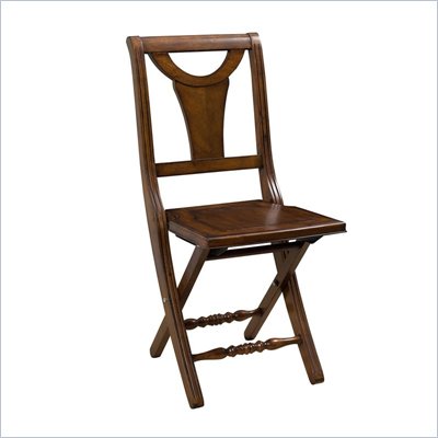 Hillsdale Valletta Folding Chair in Tamarindo Walnut Finish