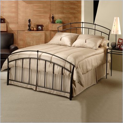 Hillsdale Vancouver Metal Panel Bed in Antique Brown