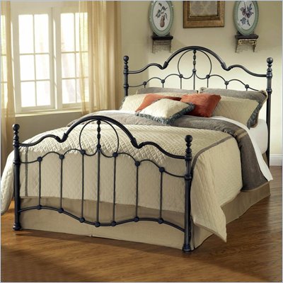 Hillsdale Venetian Metal Panel Bed in Old Bronze Finish