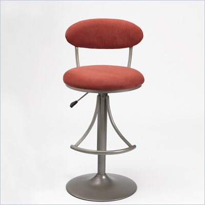 Hillsdale Venus 24 Inch to 30 Inch Swivel Bar Stool in Flame Finish