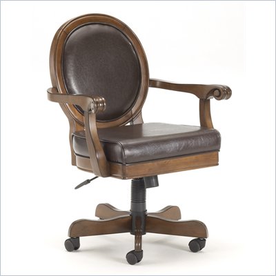 Hillsdale Warrington Caster Game Chair in Cherry