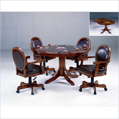 Hillsdale Warrington 5 Piece Game Set in Cherry Finish