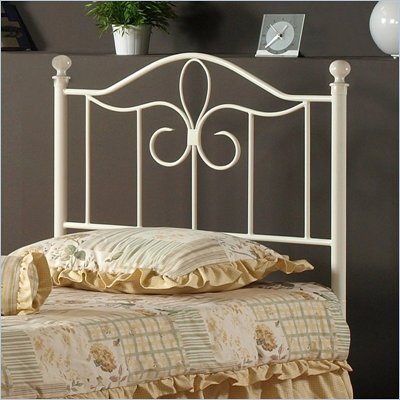 Hillsdale Westfield Metal Poster Headboard in Off White Finish
