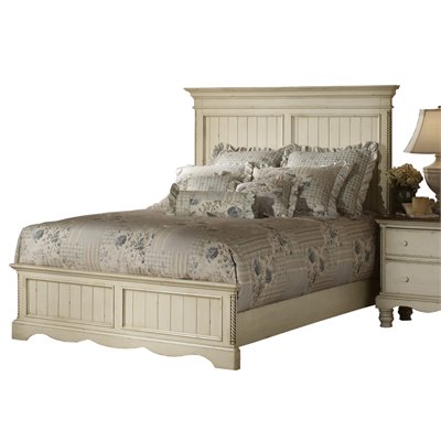 Hillsdale Wilshire Panel Bed in  Antique White 
