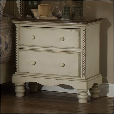 Hillsdale Wilshire Antique White Nightstand
