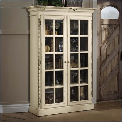 Hillsdale Wilshire Barrister Bookcase in Antique White