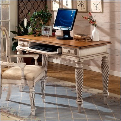 Hillsdale Wilshire Wood Writing Desk in Antique White